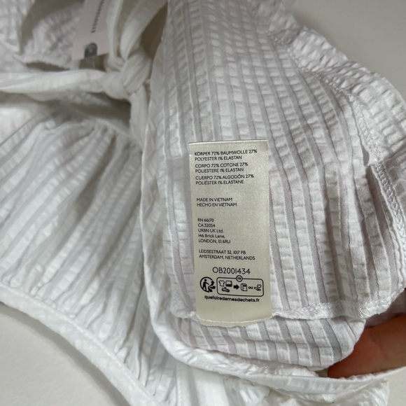 Maeve Ruffled Peplum Open-Back Top Cotton Size M NWT - Picture 12 of 13